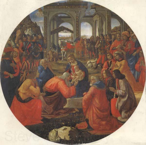 Domenico Ghirlandaio The Adoration of the Magi Norge oil painting art